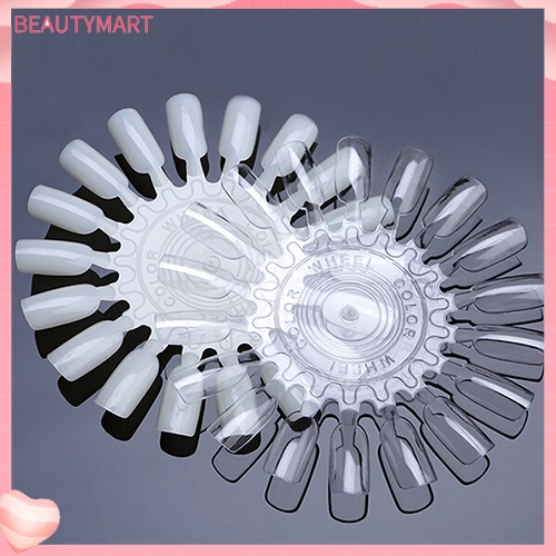 Bộ 10 Bảng Nhựa Tròn 18 Ô Trưng Bày Màu Sơn Móng Tay