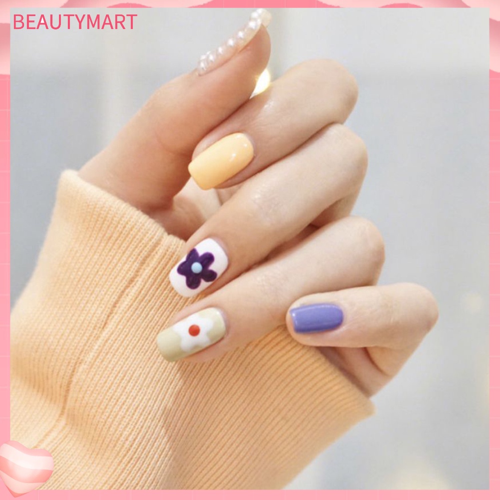 Miếng Dán Móng Tay Che Phủ Toàn Diện Chống Thấm Nước Họa Tiết Cây Xương Rồng / Lá Bơ