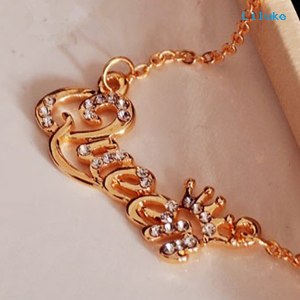 Vòng cổ Hợp Kim Trang Trí Đá Lấp Lánh Thời Trang Cho Nữ