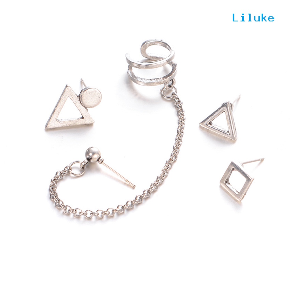 Set 4 Khuyên Tai Nữ Thời Trang Retro