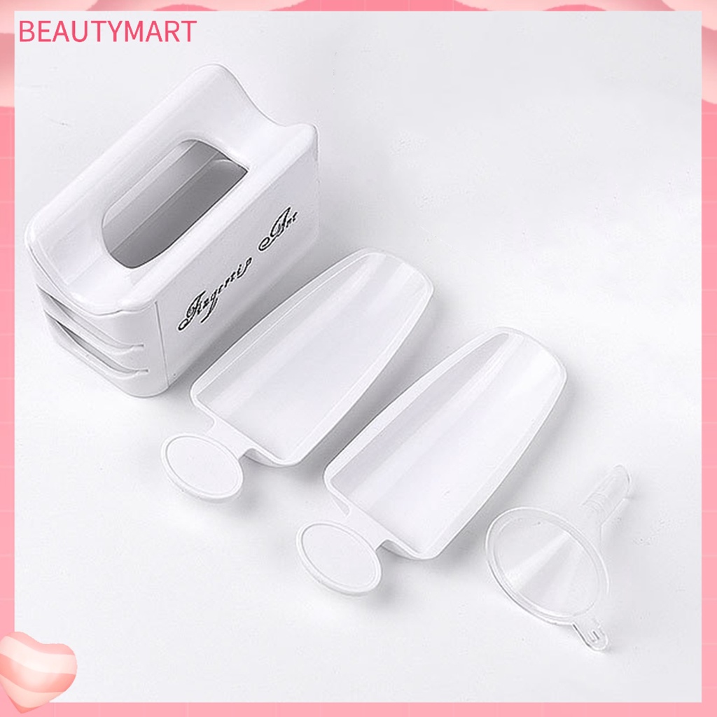 Hộp Đựng Bột Nhúng Trang Trí Móng Tay Hai Ngăn Tiện Dụng