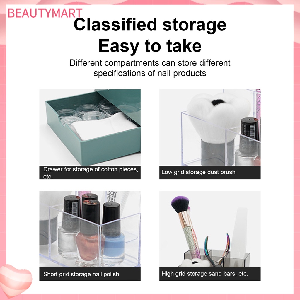 Hộp Đựng Đồ Trang Điểm Cỡ Lớn Có Ngăn Kéo Tiện Dụng