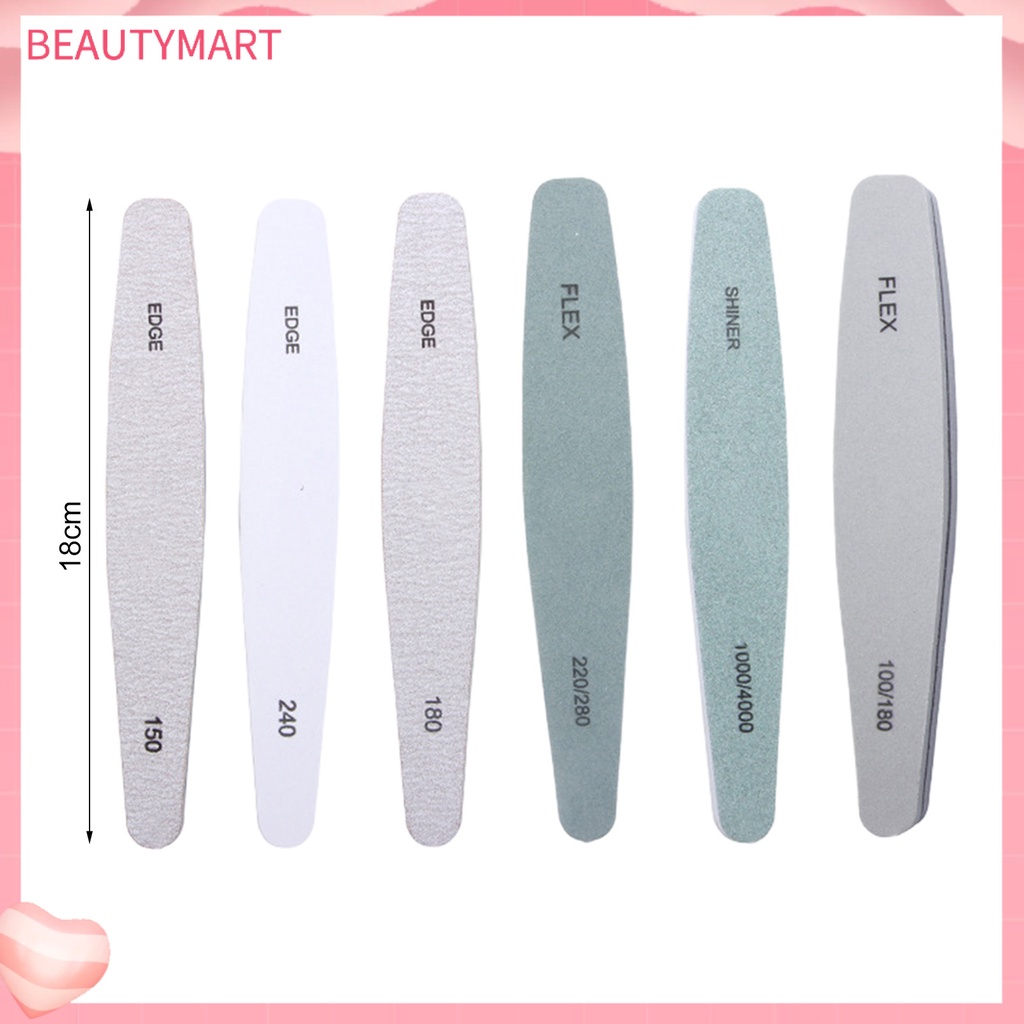 Hộp 6 Cây Dũa Móng Tay Bằng Nhựa PP Dành Cho Nữ