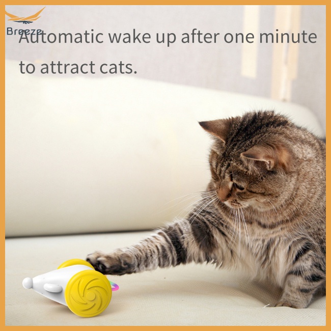 Đồ Chơi Chuột Điện Tử Thông Minh Chống Cắn Có Đèn Led Thay Đổi Màu Sắc Dùng Trong Nhà