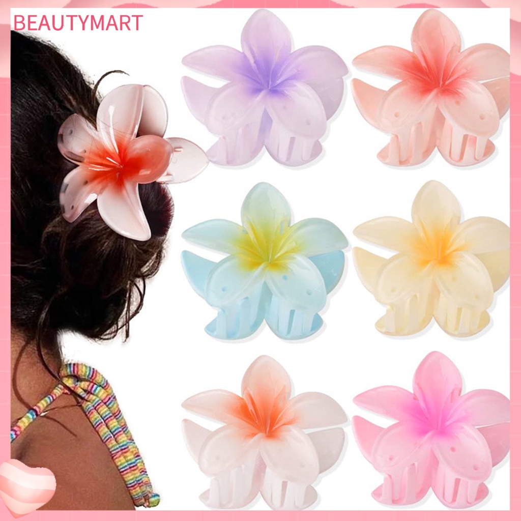 Kẹp Tóc Hình Cánh Hoa Nhiều Màu Chống Gỉ Siêu Bền Cho Nữ