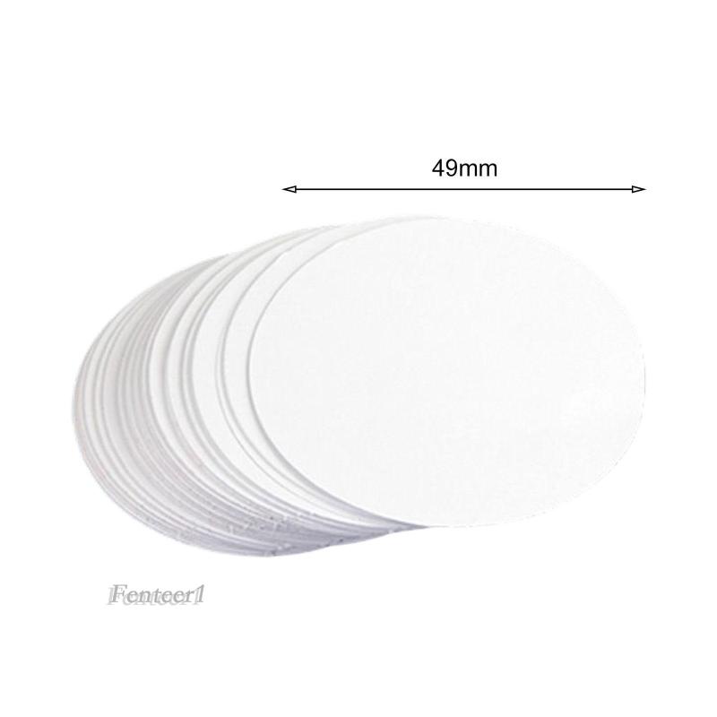 Set 1 / 100 Huy Hiệu Tròn Trơn Bằng Giấy Dùng Để Làm Huy Hiệu Cài Áo