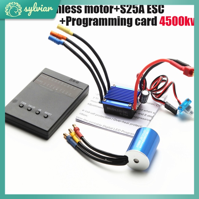 Động Cơ Không Chổi Than 2435 3300kv / 4500kv / 4800kv 25a Cho Traxxas Hsp Wltoys 1 / 16