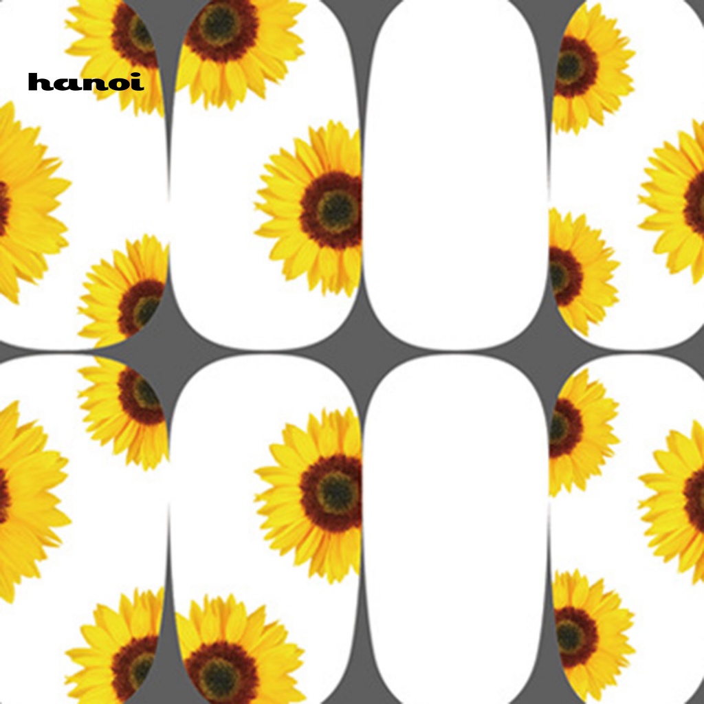 Miếng Dán Trang Trí Móng Tay Hình Hoa Hướng Dương Xinh Xắn
