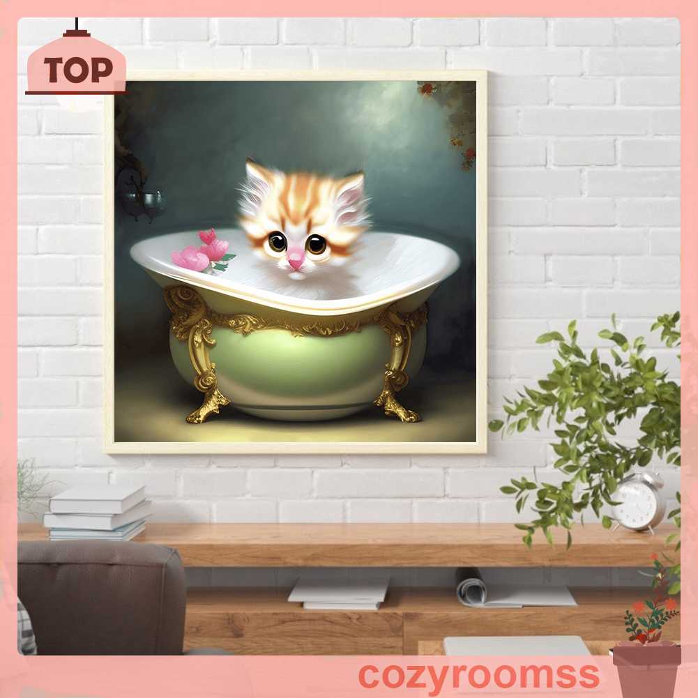 Tranh Đính Đá Kim Cương Toàn Bộ 5D DIY Hình Vẽ Động Vật