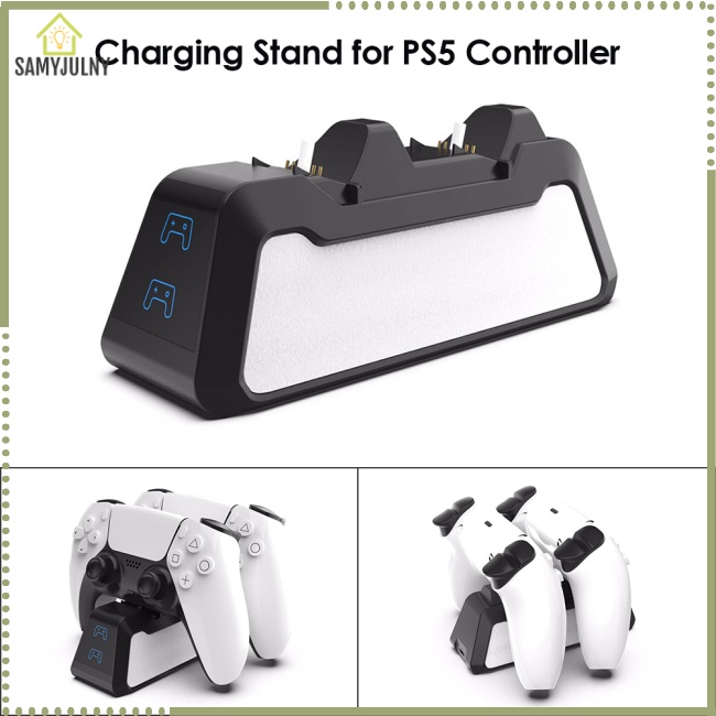 Dock Sạc Nhanh 5V 720MAH Cổng USB Kép Cho Tay Cầm Chơi Game PS5 5 PS5