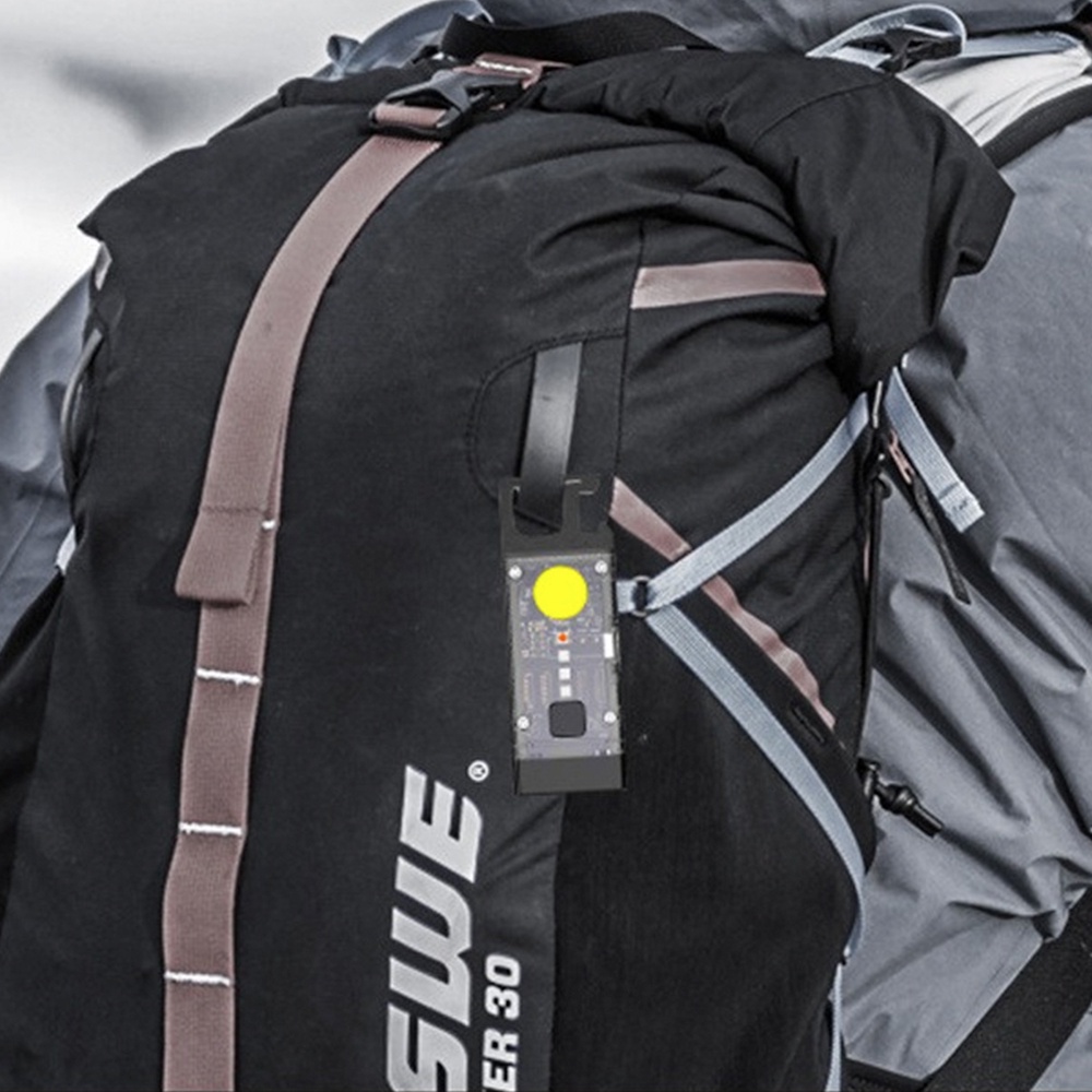 Đèn móc khóa di động đèn pin cắm trại ngoài trời đèn pin gia đình loại C sạc nhanh [doom】