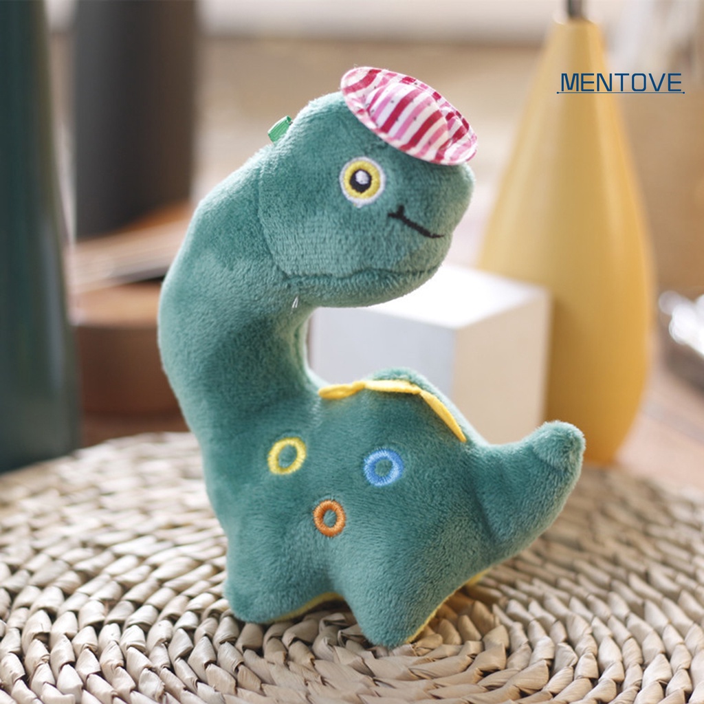 Đồ chơi nhồi bông Hình Khủng Long Mềm Mại 15cm Treo Chìa Khóa Trang Trí Ba Lô