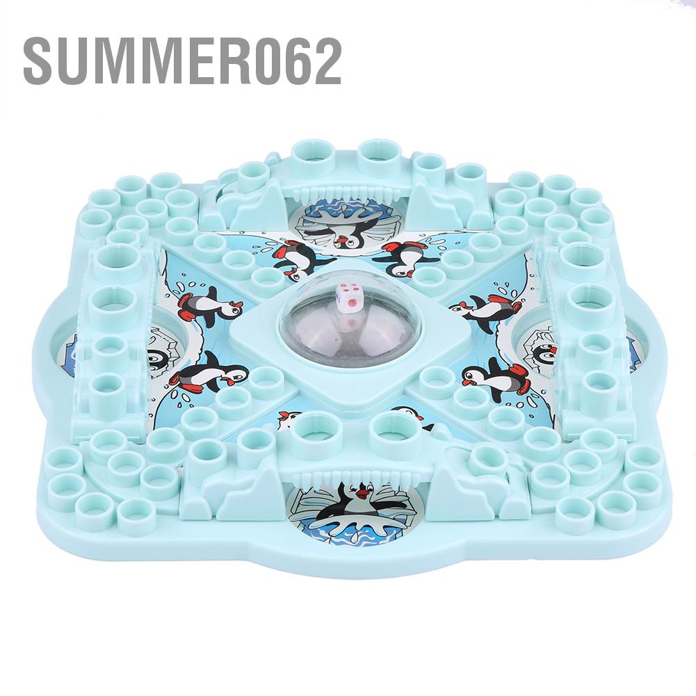 Chim Cánh Cụt Đồ Chơi Trẻ Em Để Bàn Xúc Xắc Bảng Thi Họ Trò Tương Tác 【Summer062】