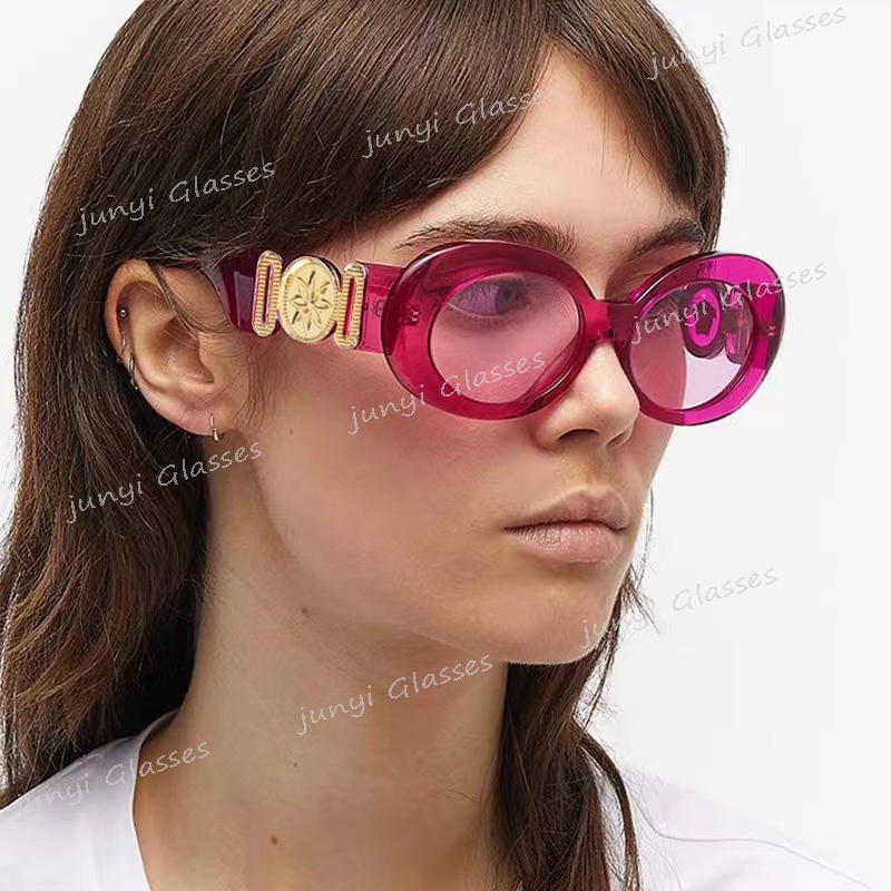 Kính Mát Gọng oval Phong Cách Âu Mỹ Cổ Điển Mới Cho Nam Và Nữ