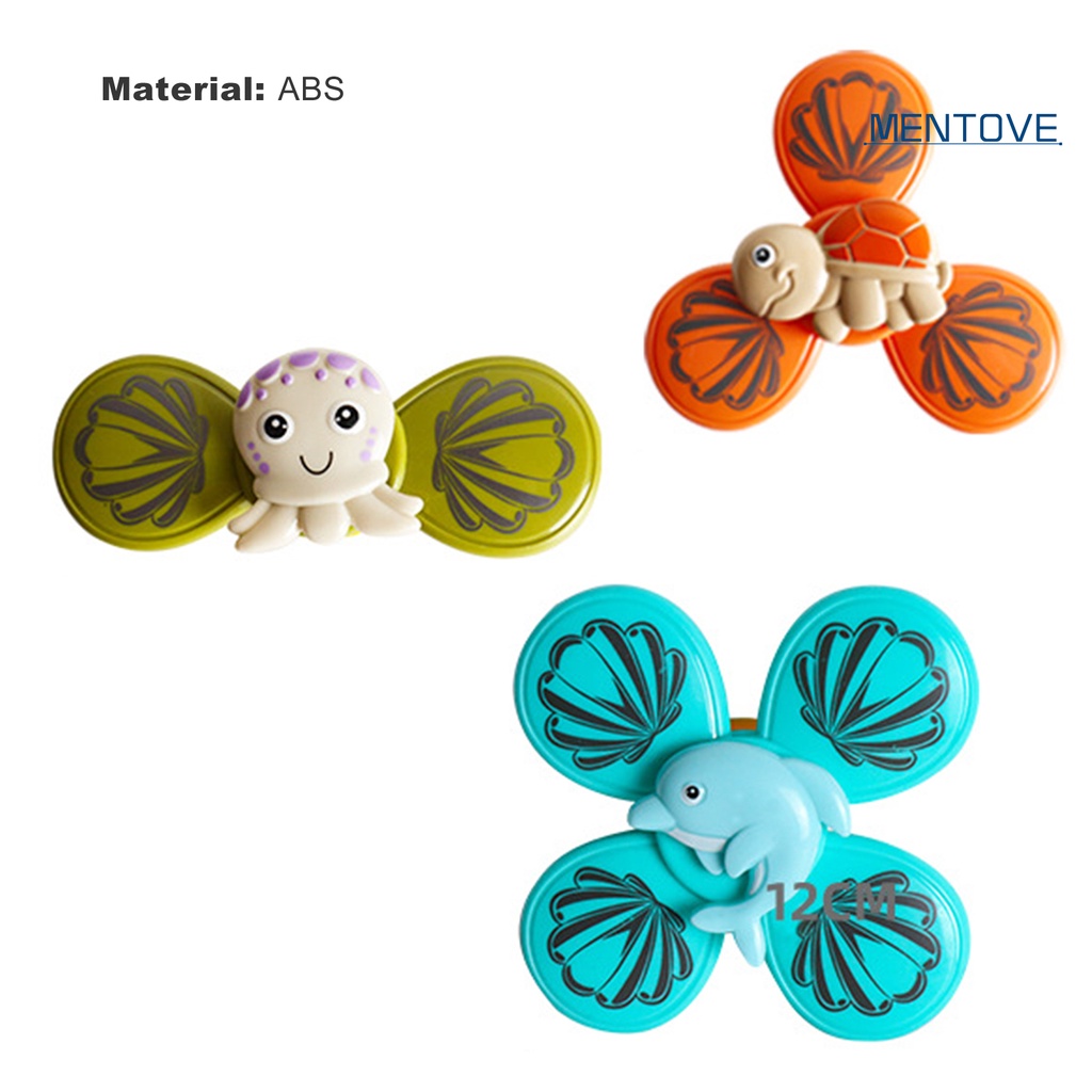 Set 3 Con Quay Đồ Chơi Bằng Nhựa ABS Hình Động Vật Hoạt Hình Bắt Mắt Cho Bé Khi Tắm