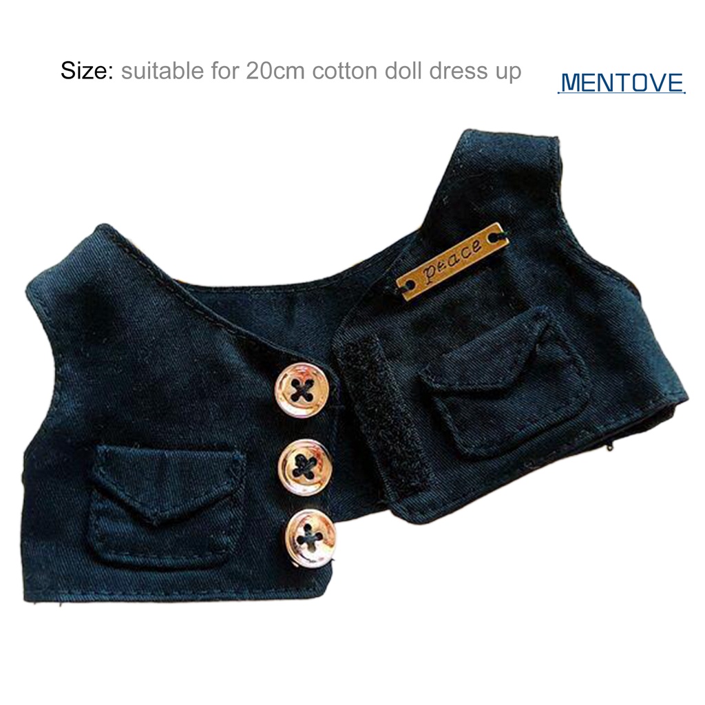 Áo Khoác Cotton Mềm Mại Không Tay 20cm Dành Cho Búp Bê Mặc Đầm Thời Trang
