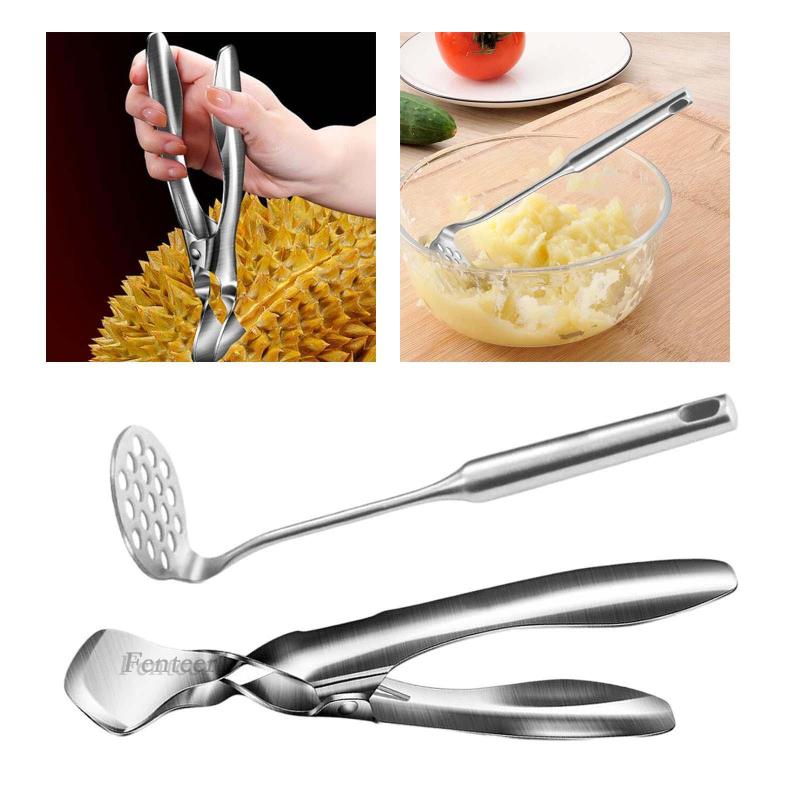 1 [Fenteer1] Dụng Cụ Khui Vỏ Trái Cây Sầu Riêng Bền Bỉ