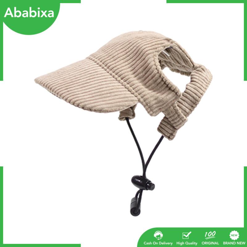 Mũ Bóng Chày Chống Nắng Bằng Vải Nhung Có Lỗ Tai Có Thể Điều Chỉnh Cho Thú Cưng