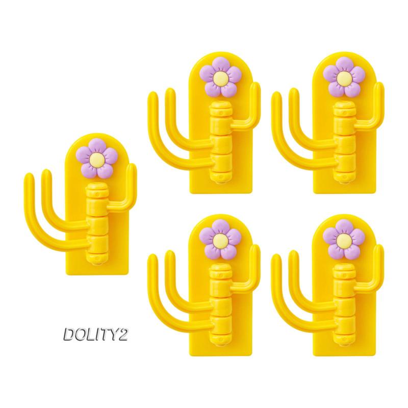 [Dolity2] Set 5 Móc Treo Chìa Khóa Dạng Xoay Sáng Tạo Cho Phòng Ngủ / Ký Túc