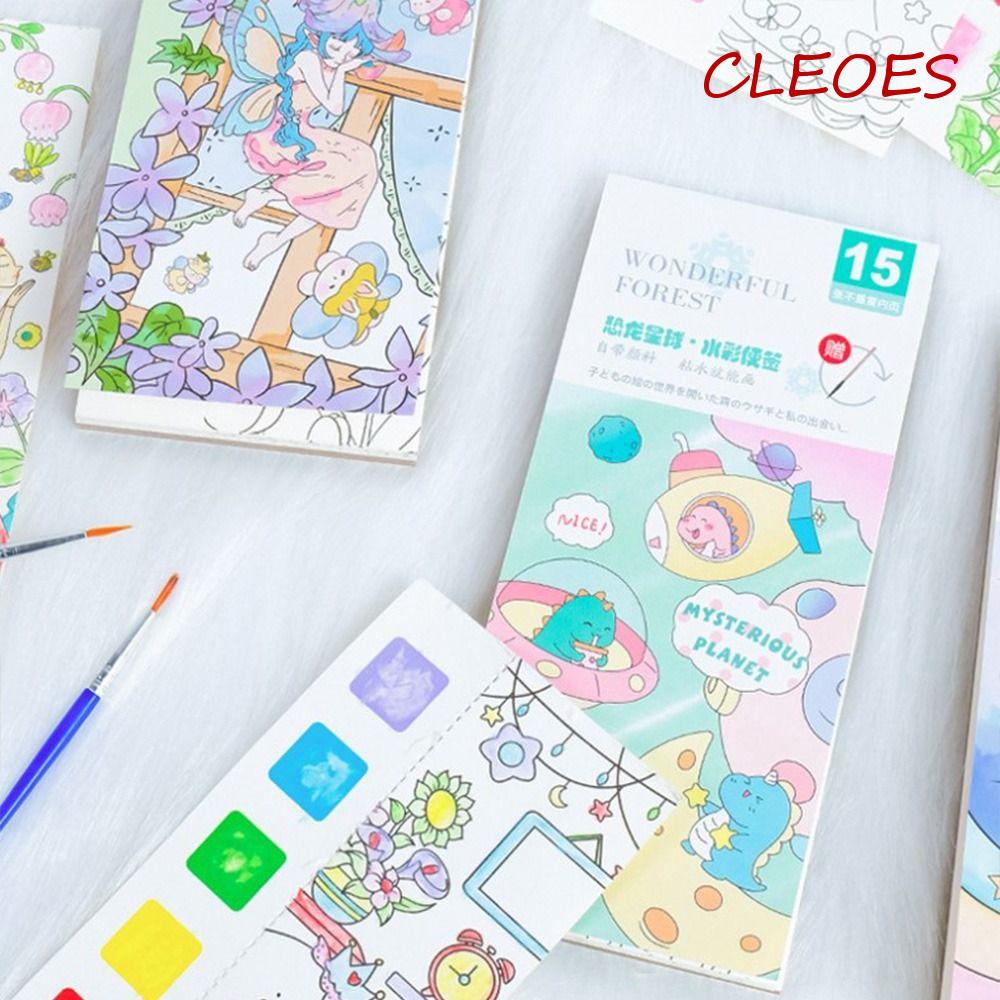 Sách Vẽ Tranh Tô Màu Nước Kèm Cọ DIY Hình Công Chúa Tiên Hoa Cho Bé