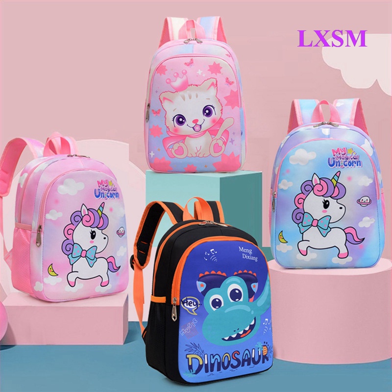 Lxsm Ba Lô Đi Học Kỳ Lân Khủng Long Hoạt Hình Sức Chứa Lớn Cho Bé Trai Và Bé Gái Mẫu Giáo