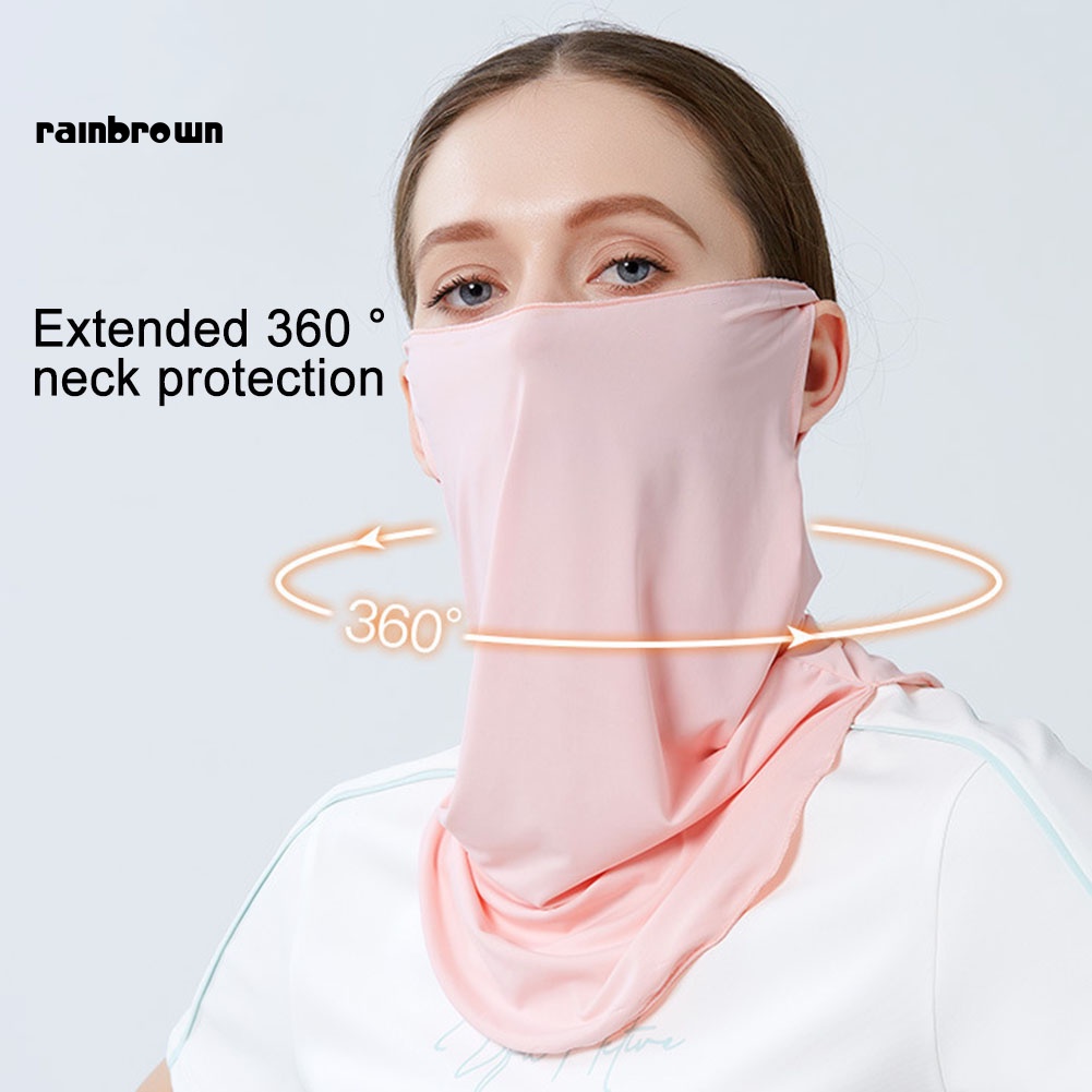 Khẩu Trang Mềm Mại Thoáng Khí Chống Tia UV Chống Bụi Bảo Vệ Mặt Và Cổ