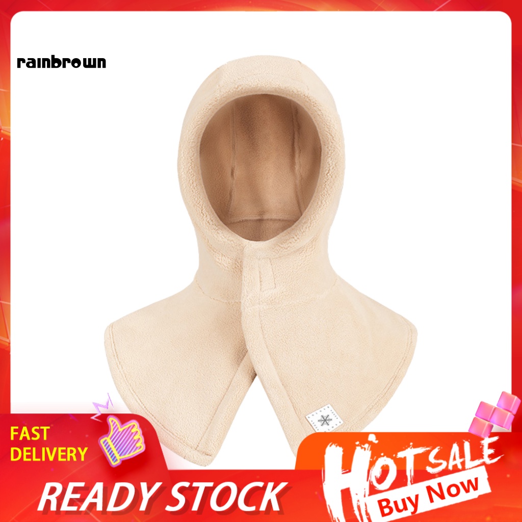 &lt; Rainbrown &gt; Khăn Choàng + Mũ Hóa Trang Chống Gió Chống Tĩnh Điện Dùng Hàng Ngày Cho Mùa Đông Ourdoor