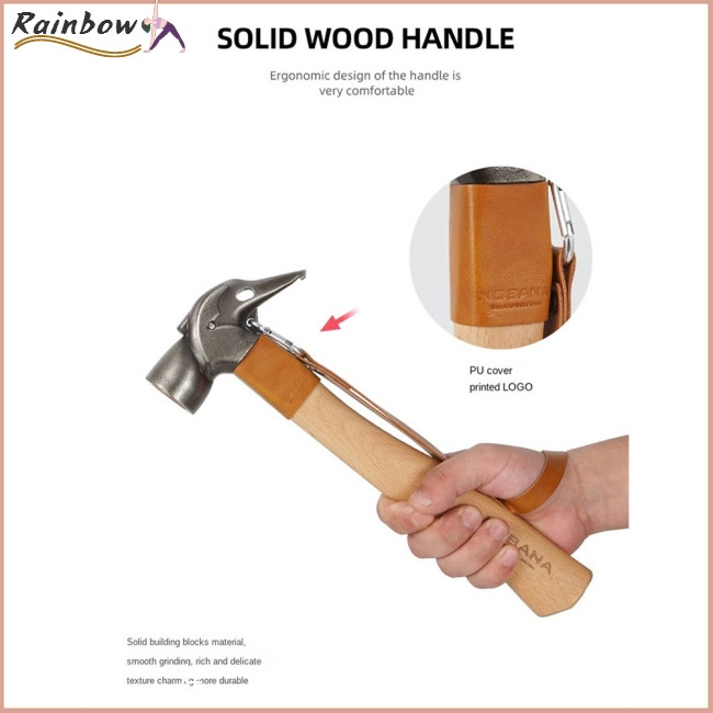 Búa Bằng Thép Không Gỉ Đa Chức Năng Để Đi Cắm Trại Tiện Dụng Và Bền