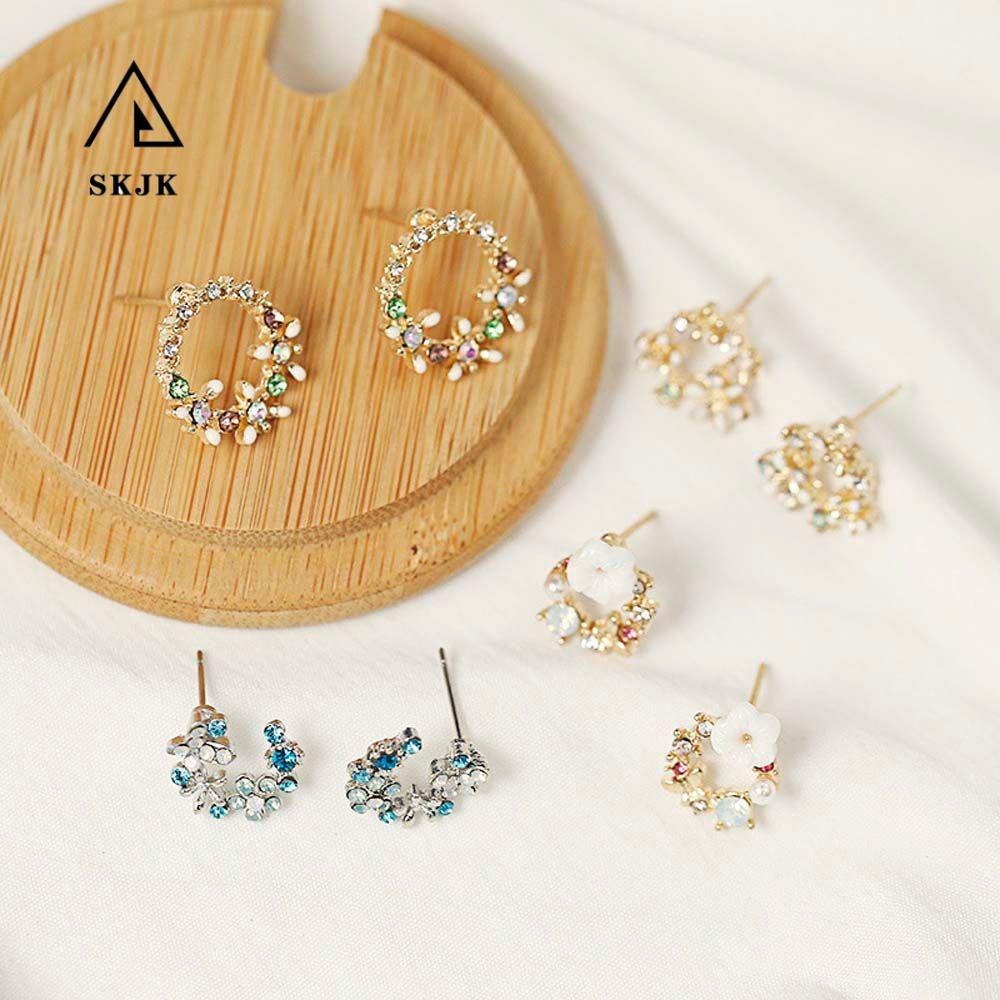 Khuyên Tai Vòng Hoa Nhỏ Bằng Kim Loại Đơn Giản Thời Trang Cá Tính Thanh Lịch|Hoa Tai Dáng Dài Hình Giọt Nước Thời Trang Cho Nữ