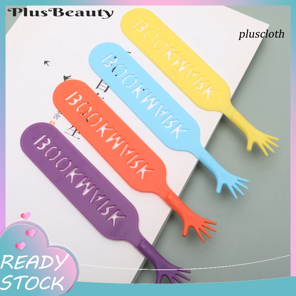 Bộ 4 Thẻ Đánh Dấu Trang Sách Bằng Nhựa Chống Biến Dạng Hình Sáng Tạo Dễ Thương