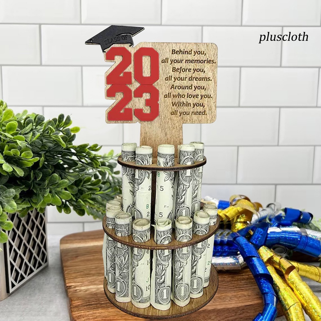 Giá Đỡ Tiền Hai Tầng Bằng Gỗ Lắp Ráp Dễ Dàng Lắp Ráp Dành Cho Lễ Tốt Nghiệp Năm 2023