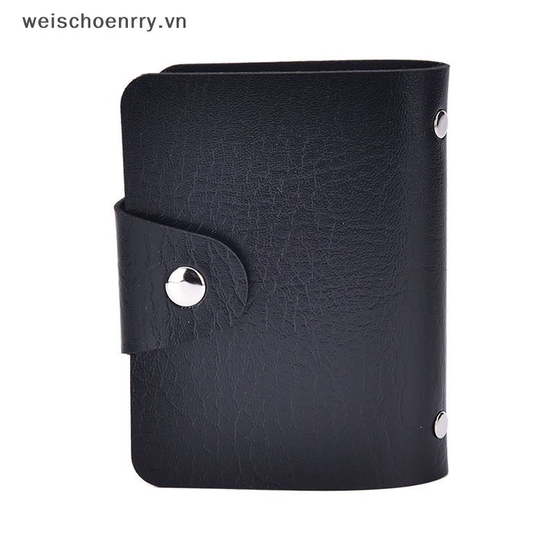 Ví Da Mềm Màu Đen Đựng Thẻ Tín Dụng Thời Trang Cho Nam