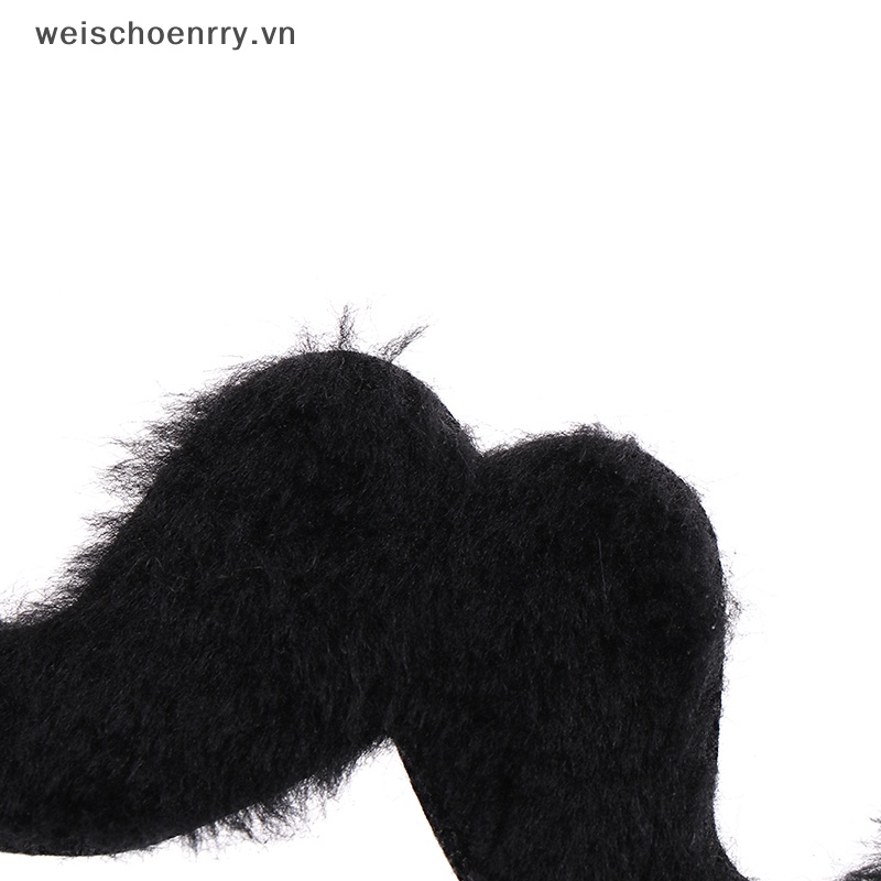 Set 12 Ria Mép Giả Màu Đen Phong Cách Mexico Độc Đáo