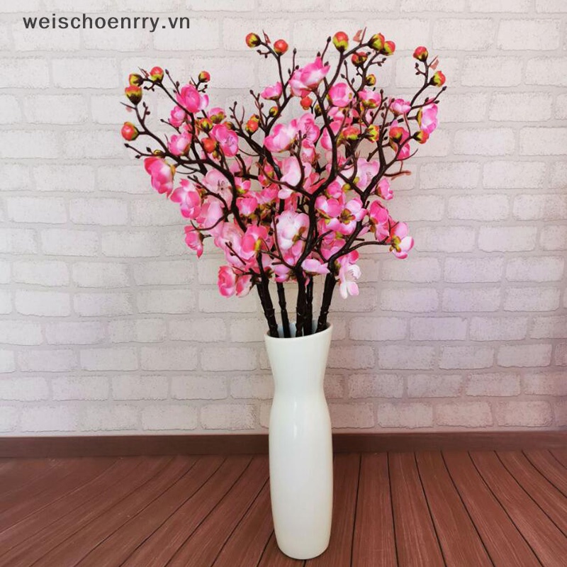 Hoa Đào Giả Bằng Lụa Sống Động Trang Trí Nhà Cửa