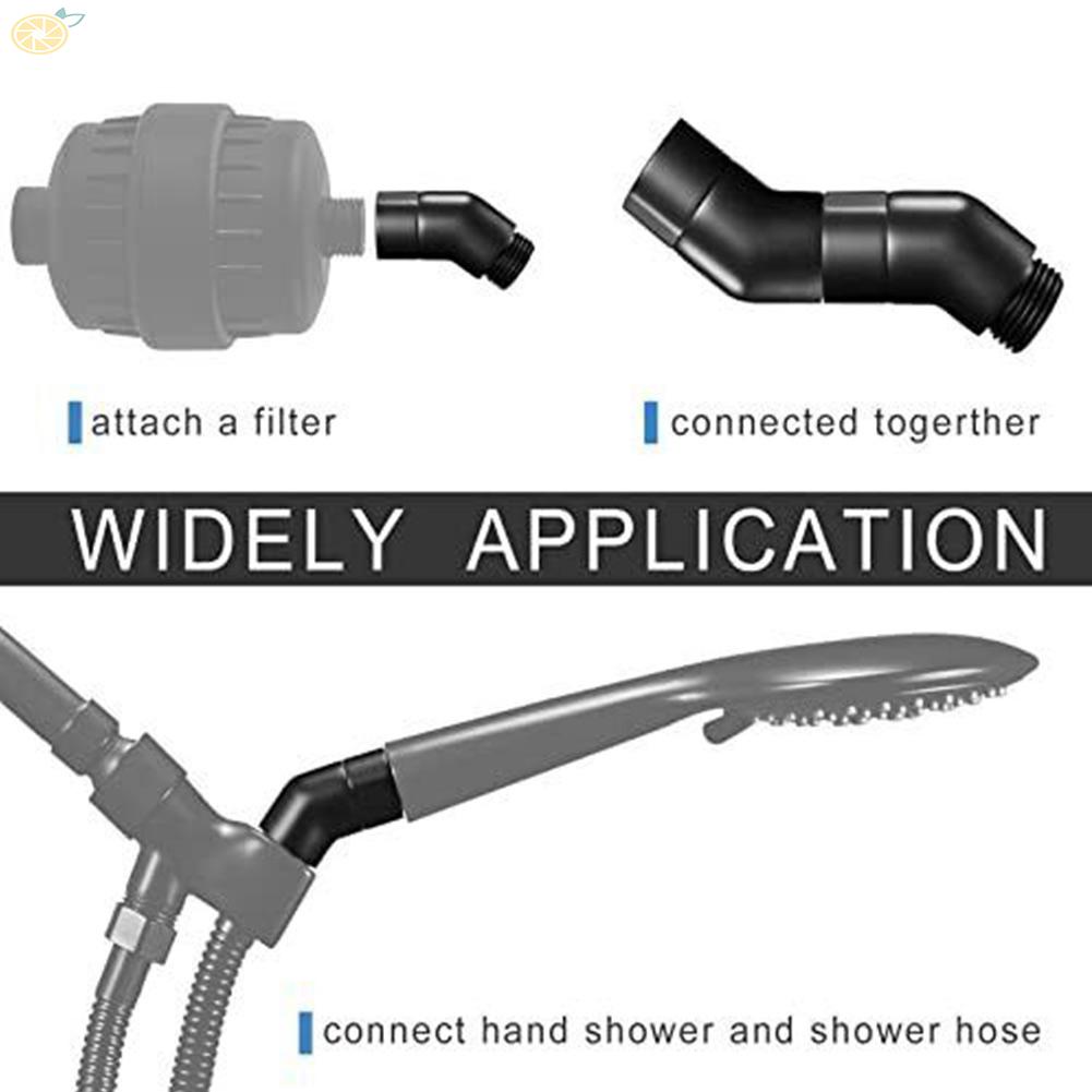 【VARSTR】Shower Elbow 1pc 304 Stainless Steel Ale Thread 135° Corrosion Resistant