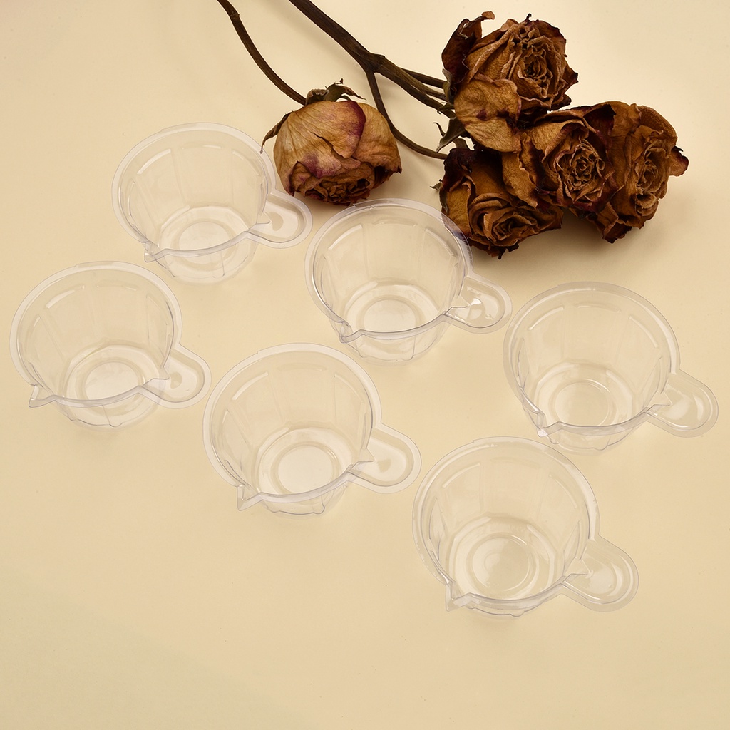 10/50 cái 40ml nhựa rõ ràng đo Cup dùng một lần lỏng Container Dược phẩm Cup Dụng cụ nhà bếp UV Epoxy pha chế Cup