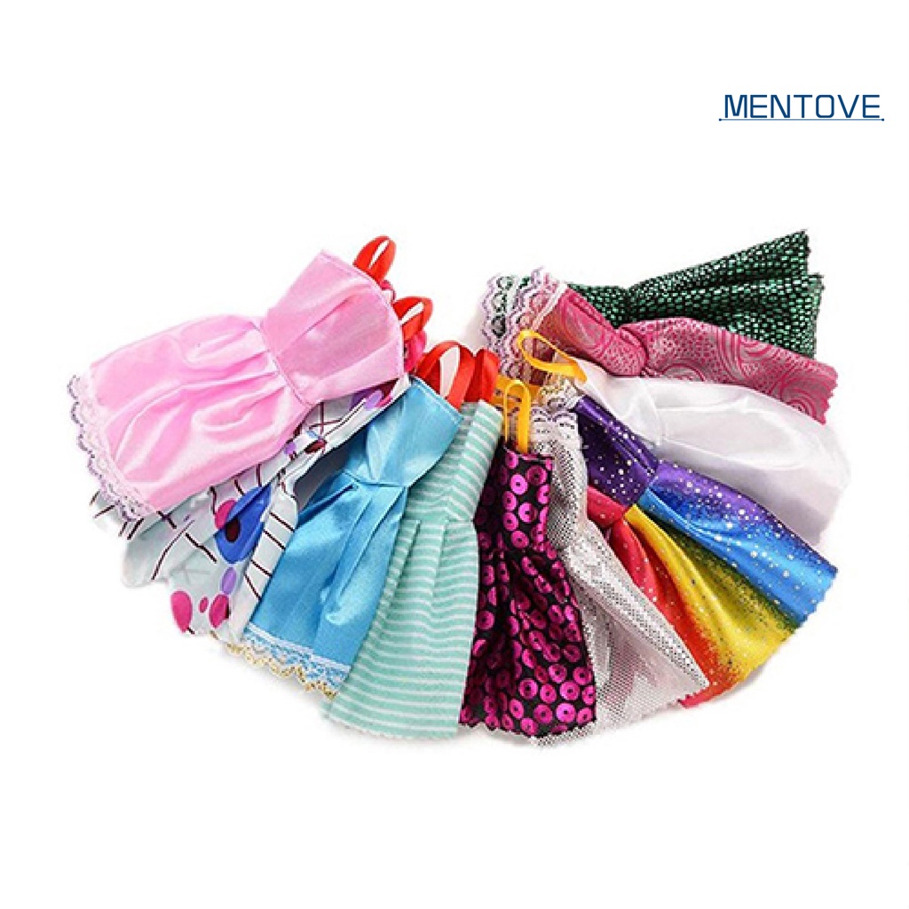 Set 10 Bộ Quần Áo Màu Sắc Xinh Xắn Dành Cho Búp Bê