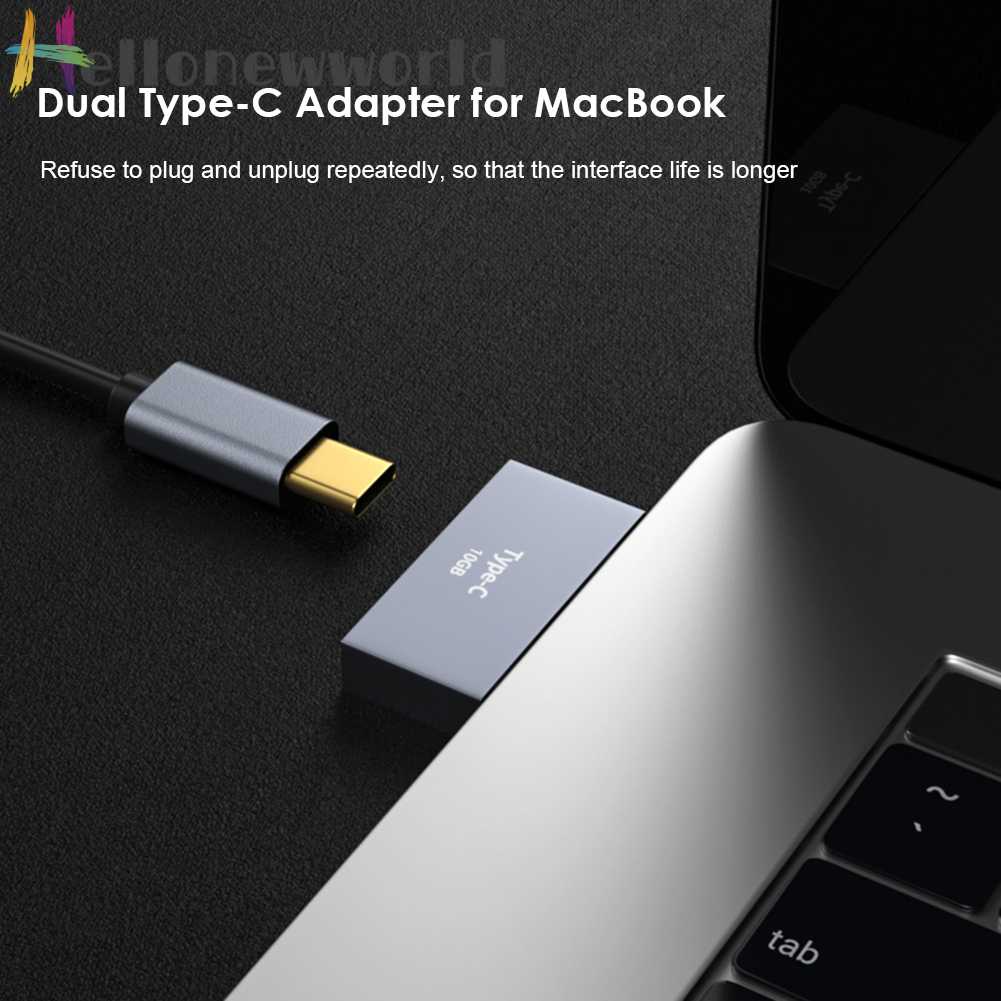 Đế Sạc USB C HUB Cho MacBook Thunderbolt 3 Dual Type-C