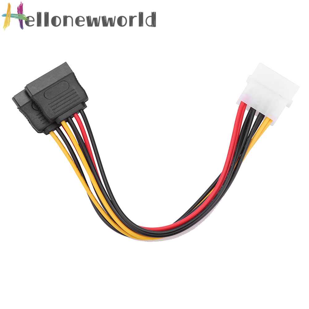 Dây Cáp Kết Nối Nguồn Điện 4 Pin Sang 15Pin Cho Máy Tính