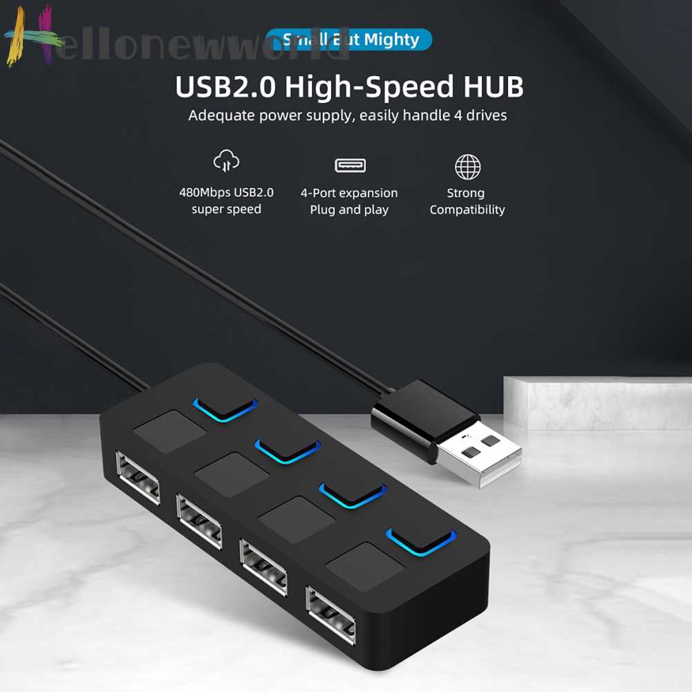 Bộ Chia 4 CổNg USB 2.0 Cho Laptop / PC