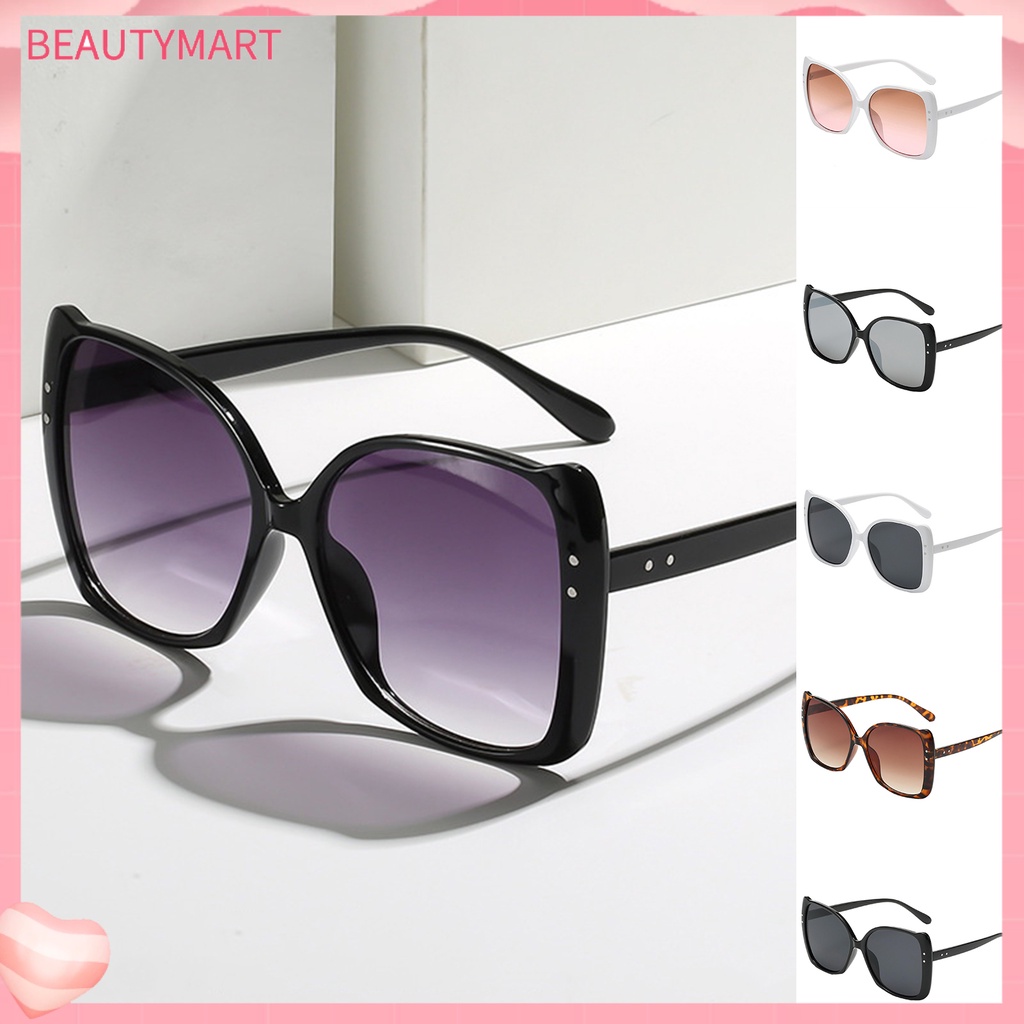 Kính Mát Chống Nắng Không Gọng Trong Suốt Phong Cách Hip Hop Cổ Điển Cho Nữ