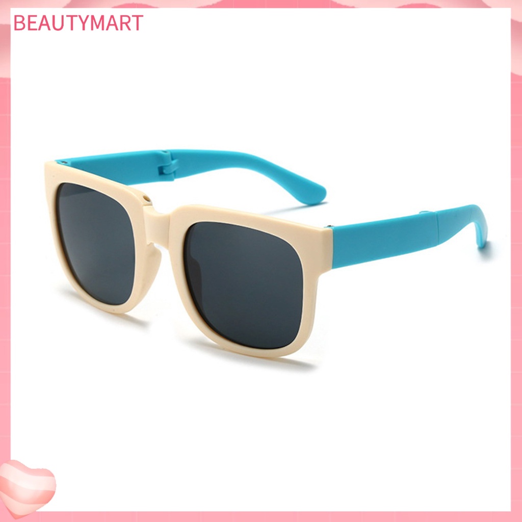Kính Mát Gọng Vuông Gấp Gọn Màu Sắc Ngọt Ngào Thời Trang Cho Bé