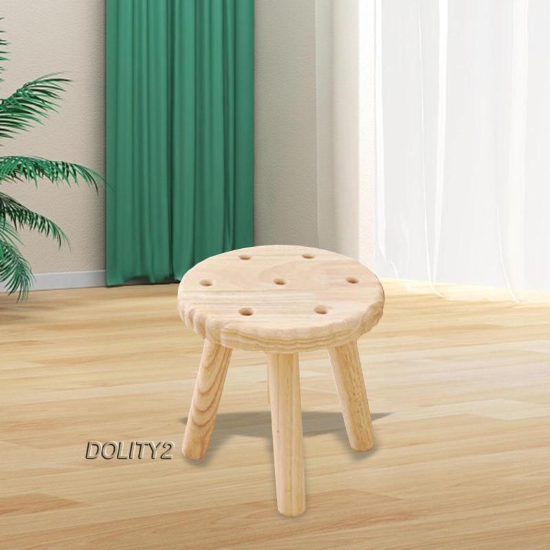 [Dolity2] Ghế Đẩu Bằng Gỗ Gọn Nhẹ Cho Phòng Ngủ Trẻ Em