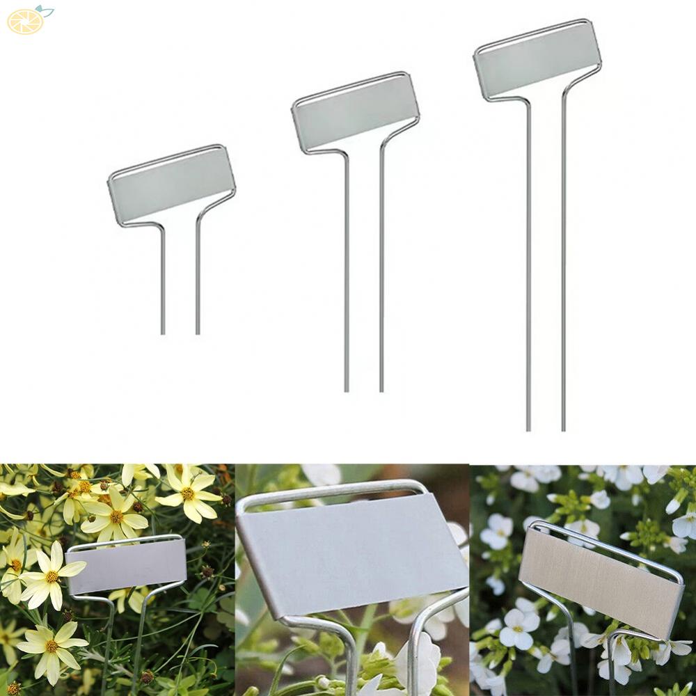 【VARSTR】Plant Labels Metal Plate Pendant Planting Reusable Stake Tags 20pcs Courtyard