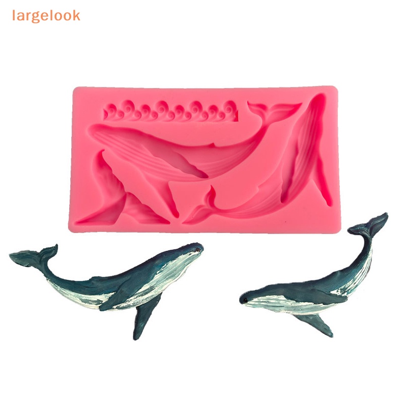 Khuôn Silicone Tạo Hình Cá Voi Trang Trí Bánh Kem