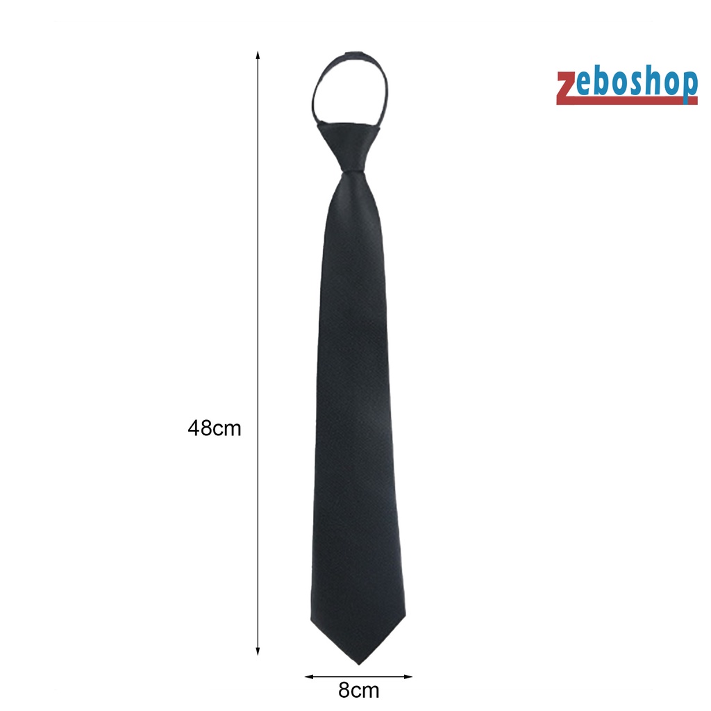 Cà Vạt Họa Tiết Kẻ Sọc Có Khóa Kéo Thời Trang Công Sở Cho Nam