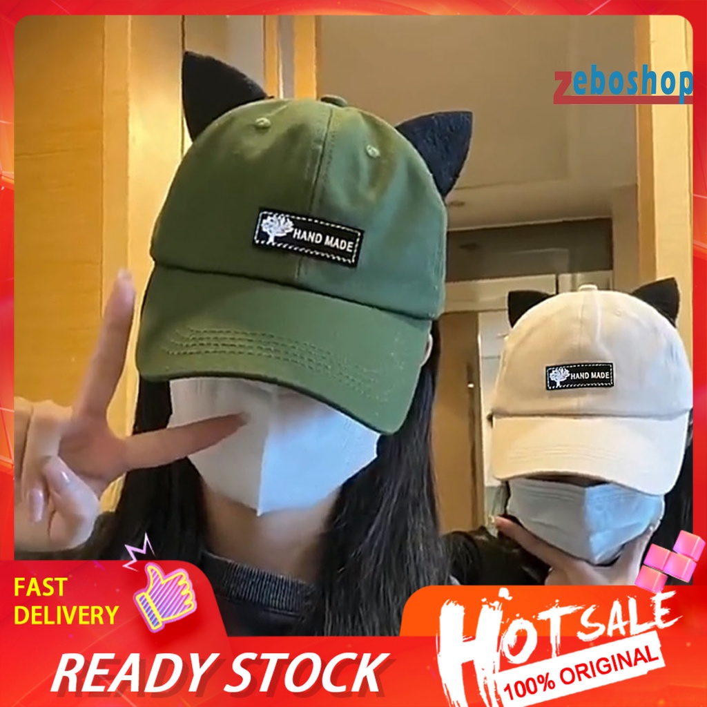 Zeboshop Mũ Phi Công Cá Tính Với Kính Râm Trong Suốt Trang Trí Tai Mèo Có Thể Gập Lại Cho Unisex