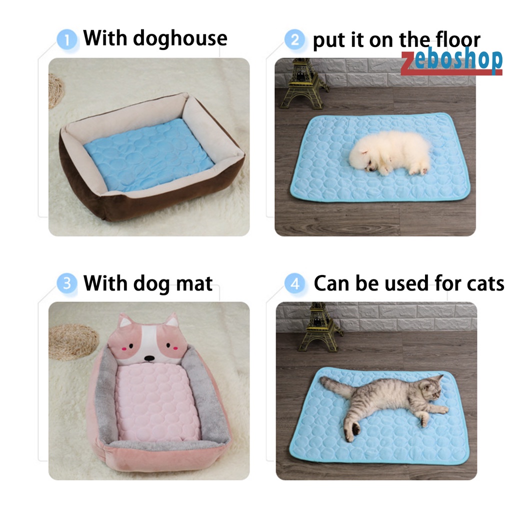 Đệm Cotton Mềm Mại Thoáng Khí Thấm Hút Nước Làm Mát Mùa Hè Cho Thú Cưng