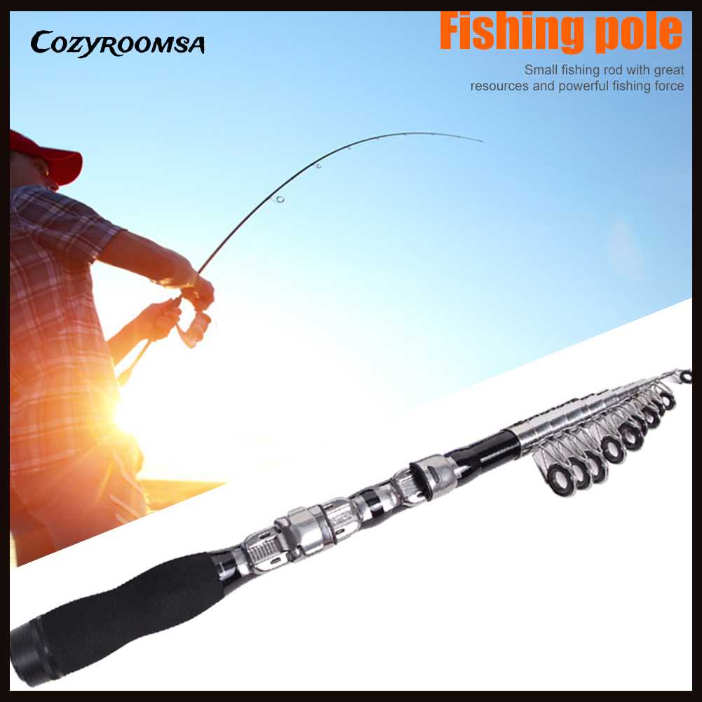 Cần Câu Cá Siêu Ngắn Bằng Carbon Chất Lượng Cao