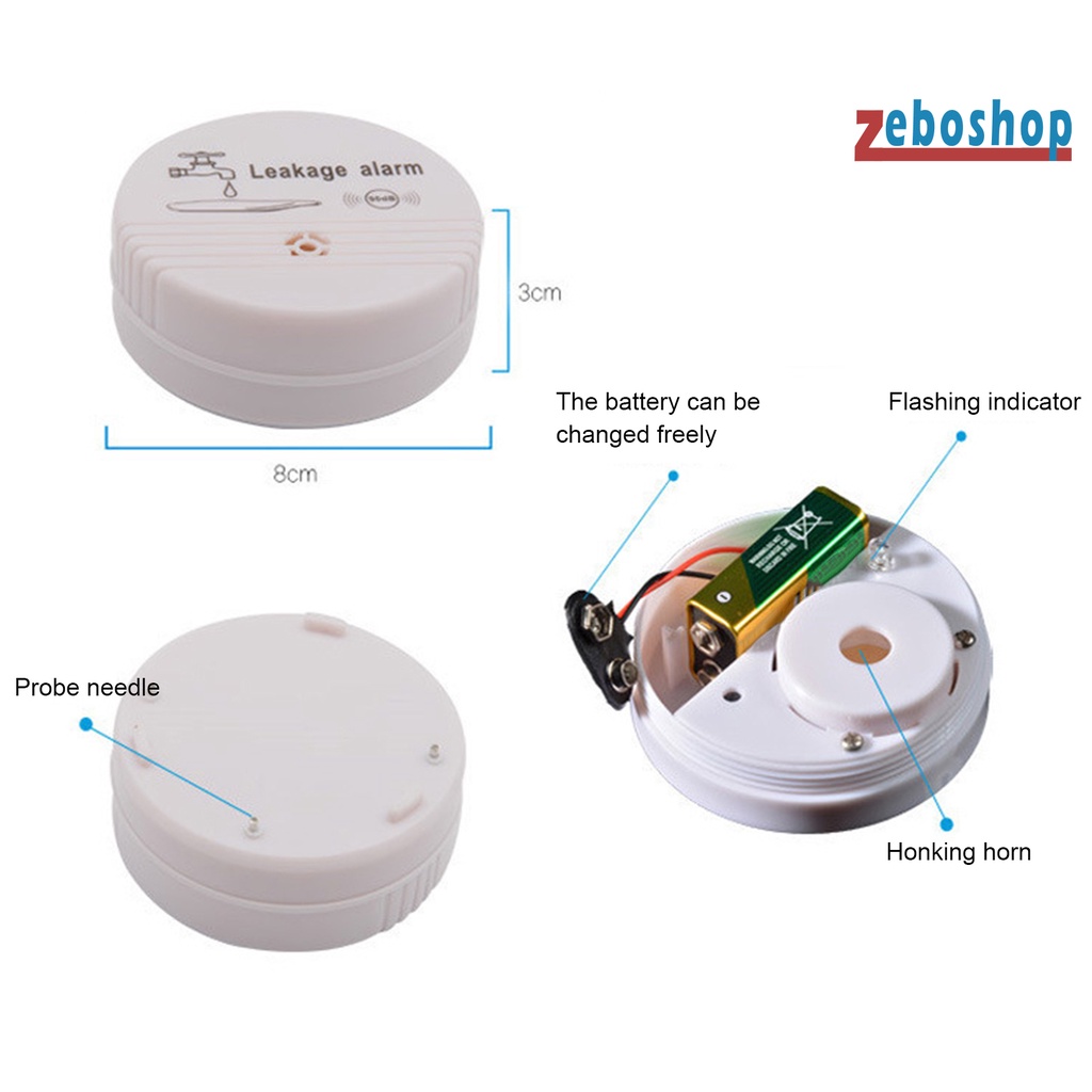 Cảm Biến Báo Rò Rỉ Nước Bằng Nhựa Không Dây
